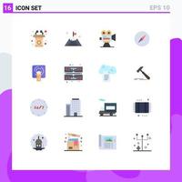 16 Creative Icons Modern Signs and Symbols of tuch navigation camera compass professional Editable Pack of Creative Vector Design Elements