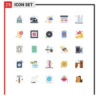 25 Universal Flat Colors Set for Web and Mobile Applications user hero cloud header thinking Editable Vector Design Elements