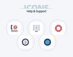 Help And Support Flat Icon Pack 5 Icon Design. help. contact. help. support. interface vector