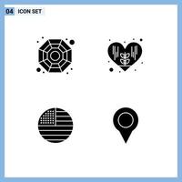 Creative Icons Modern Signs and Symbols of china usa environment american map Editable Vector Design Elements