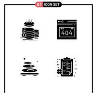 Creative Icons Modern Signs and Symbols of coins massage income error page spa Editable Vector Design Elements