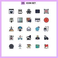 25 Creative Icons Modern Signs and Symbols of financial corner technology game scene Editable Vector Design Elements