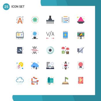 25 Flat Color concept for Websites Mobile and Apps design tractor making rural farm Editable Vector Design Elements