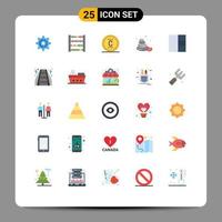 25 Creative Icons Modern Signs and Symbols of mall layout protection grid sauna Editable Vector Design Elements