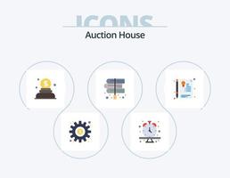 Auction Flat Icon Pack 5 Icon Design. document. laws. charity. law. books vector