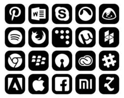 20 Social Media Icon Pack Including adobe creative cloud browser open source chrome