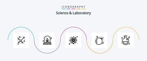 Science Line 5 Icon Pack Including . science. tube. laboratory vector