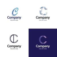 Letter C Big Logo Pack Design Creative Modern logos design for your business vector