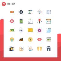 25 Creative Icons Modern Signs and Symbols of park map mobile marketing network affiliate marketing Editable Vector Design Elements