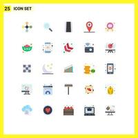 25 Creative Icons Modern Signs and Symbols of quality badge car award plus Editable Vector Design Elements