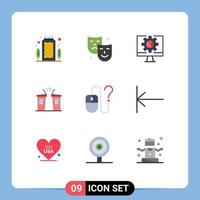 9 Creative Icons Modern Signs and Symbols of computer politician computer election debate Editable Vector Design Elements