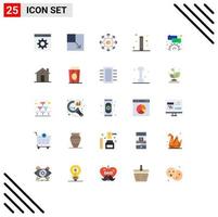 25 Thematic Vector Flat Colors and Editable Symbols of comment wand eshop magical magic Editable Vector Design Elements