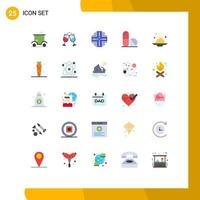 25 Flat Color concept for Websites Mobile and Apps space medicine romantic server datacenter Editable Vector Design Elements