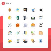 conjunto de 25 iconos modernos de ui símbolos signos para decisión de marketing ac comparar suministro elementos de diseño vectorial editables vector