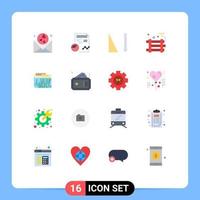 Set of 16 Modern UI Icons Symbols Signs for currency firework business explosive bomb Editable Pack of Creative Vector Design Elements