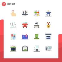 16 Creative Icons Modern Signs and Symbols of temperature design map cloudy human Editable Pack of Creative Vector Design Elements