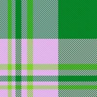 Seamless texture vector. Fabric textile plaid. Pattern check background tartan. vector