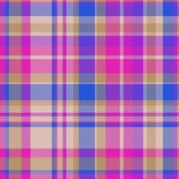 Check tartan pattern. Vector texture seamless. Textile background plaid fabric.