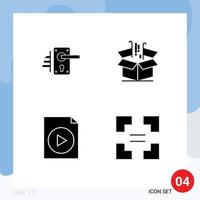 Creative Icons Modern Signs and Symbols of lock marketing keyhole business file Editable Vector Design Elements