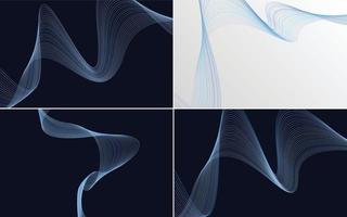 modern wave curve abstract presentation background Pack vector