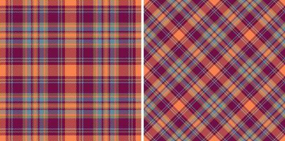 Vector textile fabric. Seamless plaid texture. Tartan background check pattern.