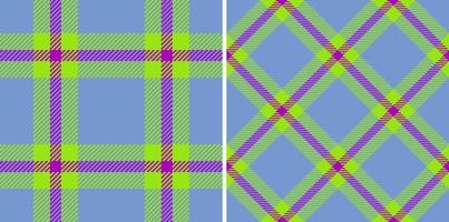 Tartan seamless fabric. Texture plaid vector. Background textile check pattern. vector