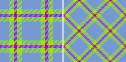 Tartan seamless fabric. Texture plaid vector. Background textile check pattern. vector