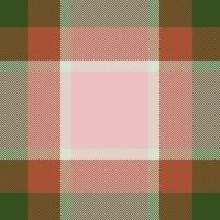 Plaid check pattern. Seamless fabric texture. Tartan textile print. vector