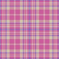 Check textile background. Fabric texture plaid. Vector tartan seamless pattern.