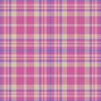 Check textile background. Fabric texture plaid. Vector tartan seamless pattern.