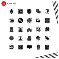 25 Creative Icons Modern Signs and Symbols of weather blowing warning air bubble Editable Vector Design Elements