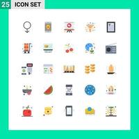 Stock Vector Icon Pack of 25 Line Signs and Symbols for ebook management heart filtering business Editable Vector Design Elements