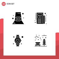 Pack of Modern Solid Glyphs Signs and Symbols for Web Print Media such as fashion heart thanksgiving subscribe autumn Editable Vector Design Elements