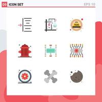 9 Creative Icons Modern Signs and Symbols of business workflow cab outfit clipart Editable Vector Design Elements