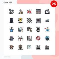 25 Creative Icons Modern Signs and Symbols of user hero target header medical Editable Vector Design Elements