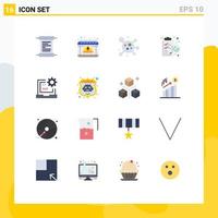 16 Creative Icons Modern Signs and Symbols of develop code atom laboratory chemical Editable Pack of Creative Vector Design Elements