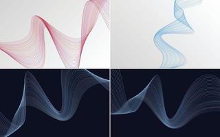 modern wave curve abstract presentation background Pack vector