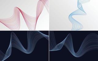 modern wave curve abstract presentation background Pack vector