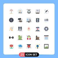 25 Universal Flat Colors Set for Web and Mobile Applications color picker hot data cup gondola Editable Vector Design Elements