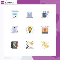 9 Creative Icons Modern Signs and Symbols of concept real message estate hdmi Editable Vector Design Elements