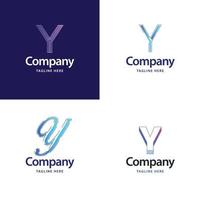 Letter Y Big Logo Pack Design Creative Modern logos design for your business vector