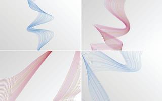 modern wave curve abstract presentation background Pack vector