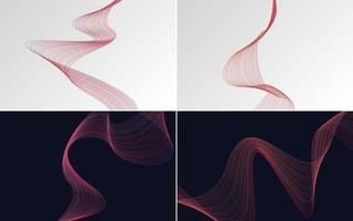 modern wave curve abstract presentation background Pack vector