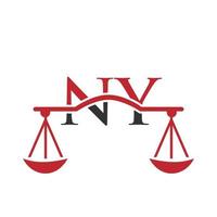 Letter NY Law Firm Logo Design For Lawyer, Justice, Law Attorney, Legal, Lawyer Service, Law Office, Scale, Law firm, Attorney Corporate Business vector
