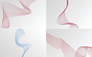 modern wave curve abstract presentation background Pack vector