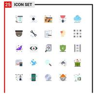 Universal Icon Symbols Group of 25 Modern Flat Colors of rain siphon shipping sink plumber Editable Vector Design Elements