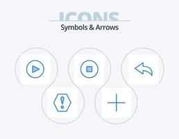 Symbols and Arrows Blue Icon Pack 5 Icon Design. . circle. vector