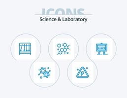 paquete de iconos de ciencia azul 5 diseño de iconos. fórmula científica. fórmula. física. química. molécula vector