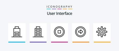 paquete de iconos de línea 5 de interfaz de usuario que incluye teléfono inteligente. interfaz. derecho. objetivo. apuntar. diseño de iconos creativos vector