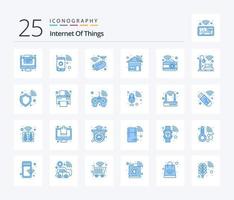 Internet Of Things 25 Blue Color icon pack including dslr. camera. camera. smart. home vector